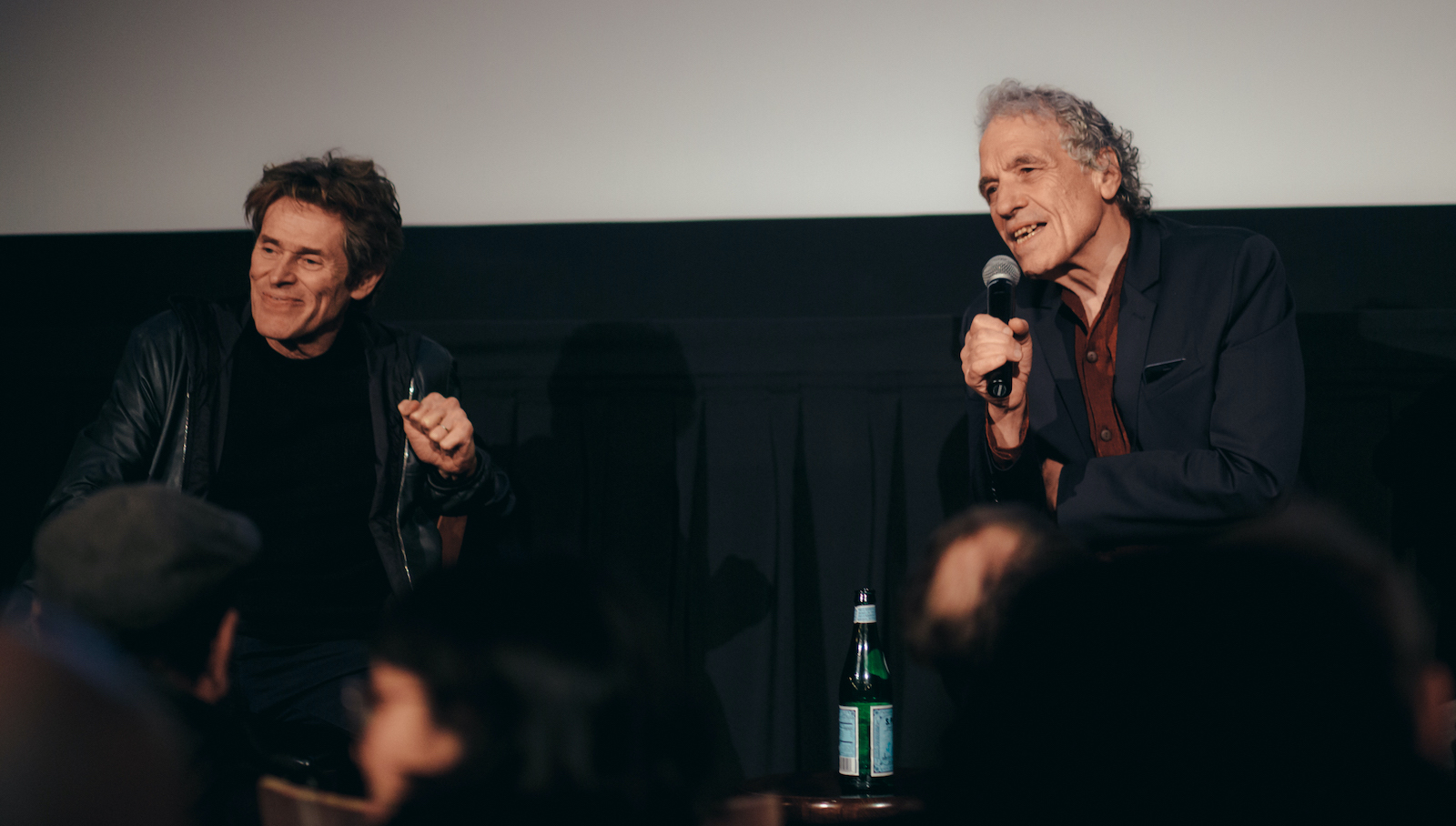 Willem Dafoe and Abel Ferrara in Pasolini