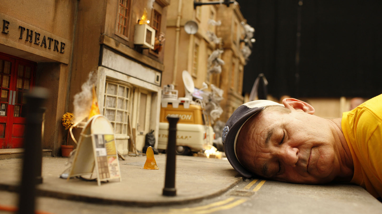 FANTASTIC MR. FOX, Bill Murray, on set, 2009. ph: Greg Williams/TM and copyright ©Fox Searchlight. All rights reserved/courtesy Everett Collection