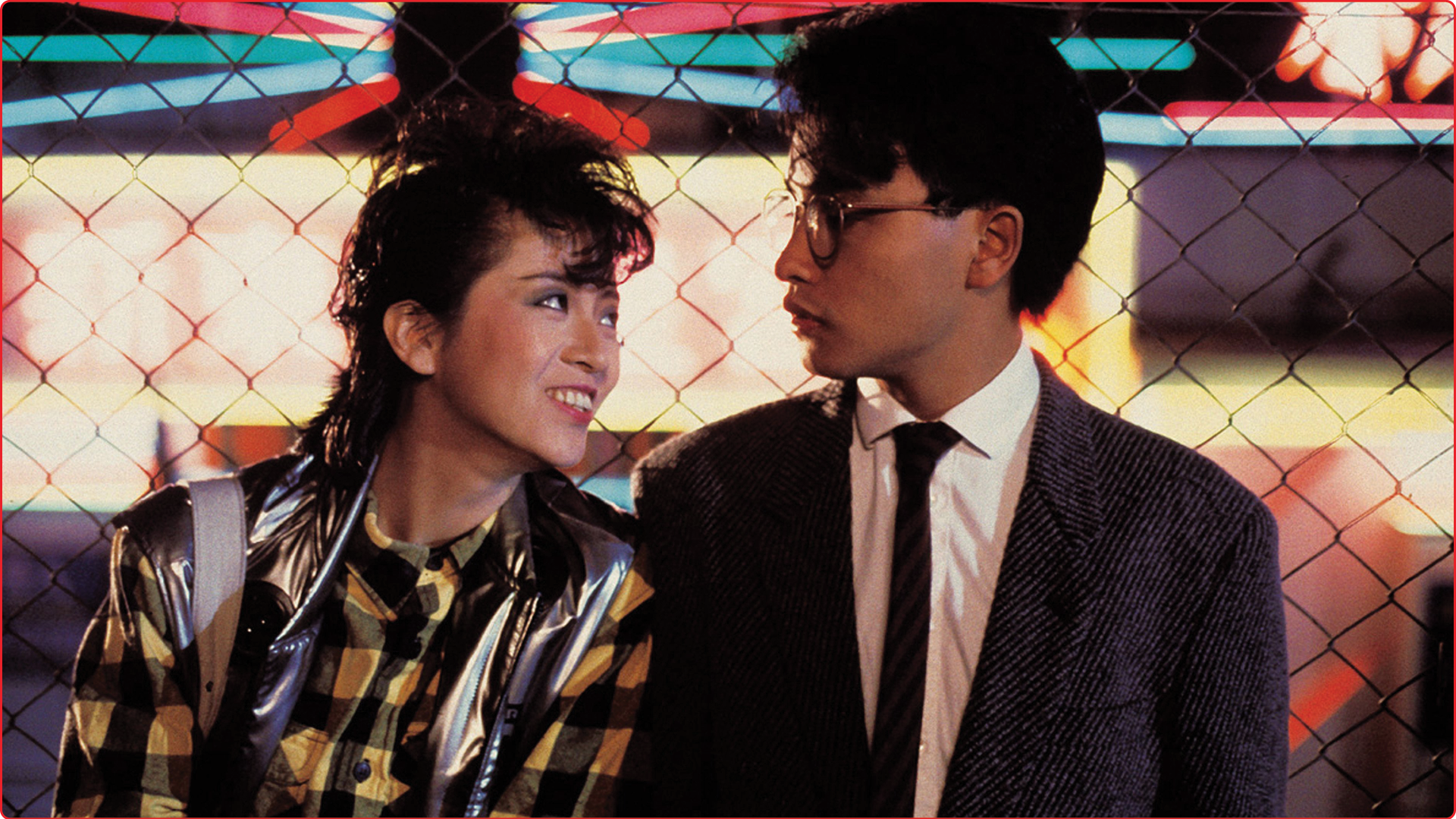 behind the yellow line