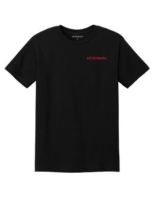 Metrograph Logo Shirt / Black with Red