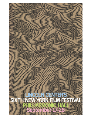 Henry Pearson for the 1968 NYFF Lithograph